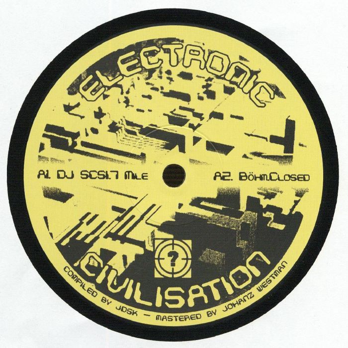 DJ SCSI/BOHM/WILDPLANET/D UFO - Electronic Civilisation vinyl sleeve