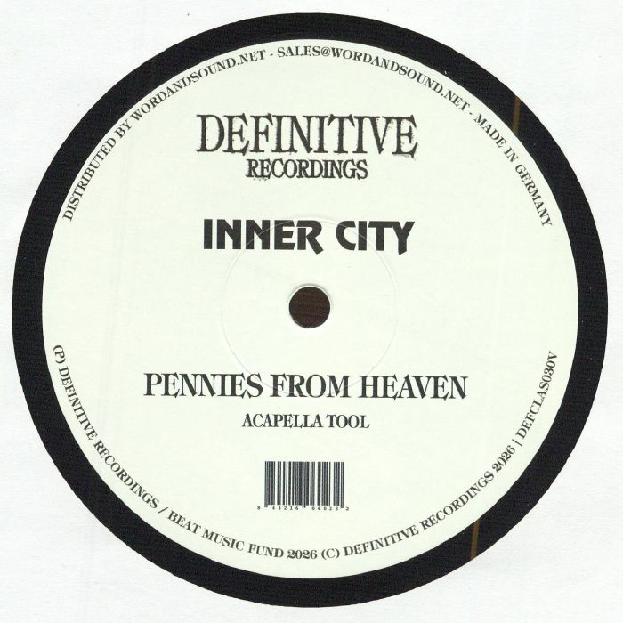 INNER CITY - Pennies From Heaven vinyl sleeve