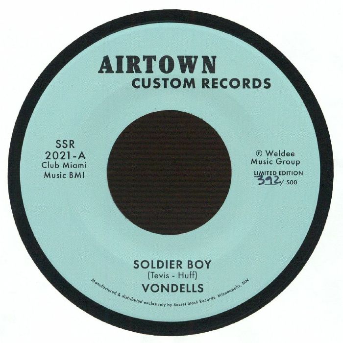 VONDELLS - Soldier Boy (reissue) vinyl sleeve