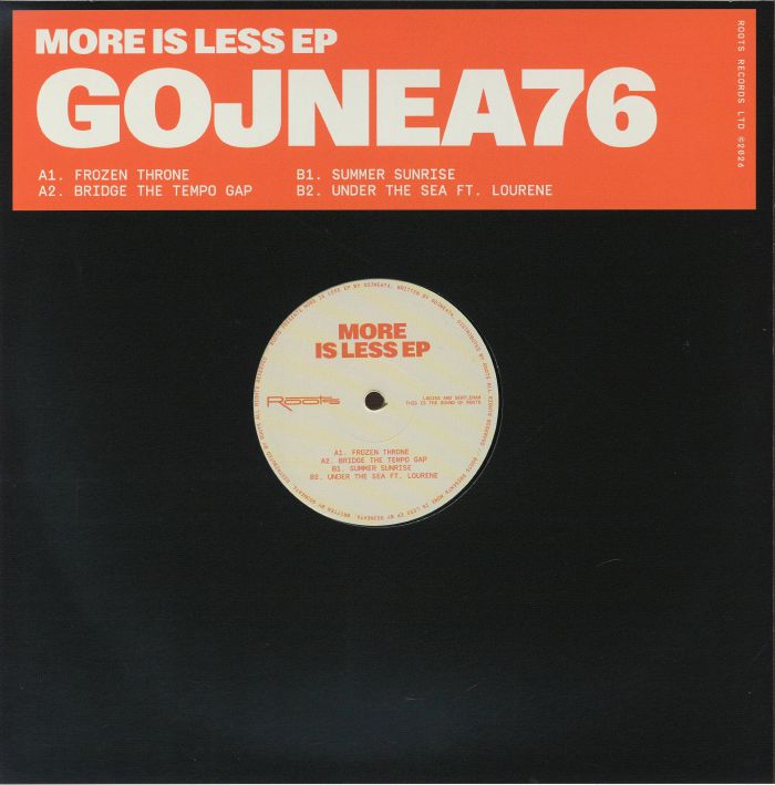 GOJNEA76 - More Is Less EP vinyl sleeve