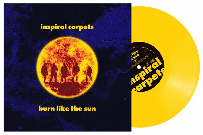 INSPIRAL CARPETS - Burn Like The Sun (Indie Blue Galaxy Cover) vinyl sleeve