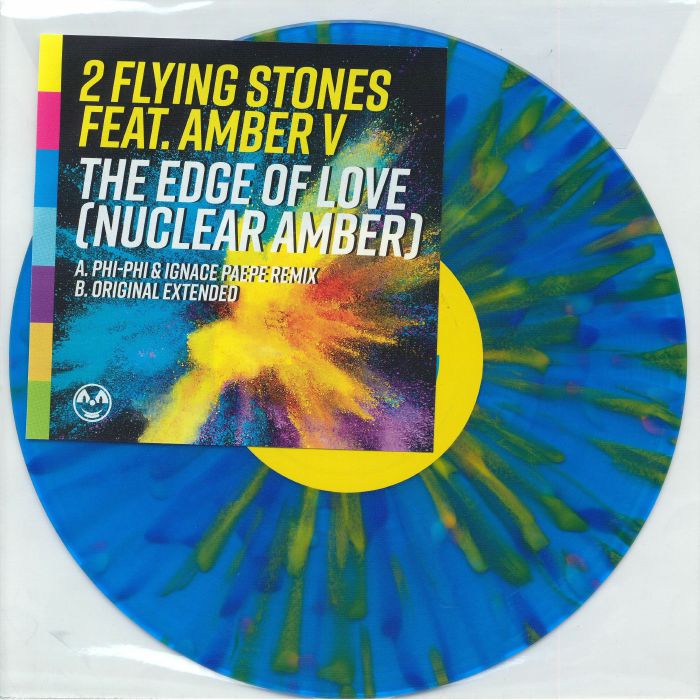 2 FLYING STONES feat AMBER V - The Edge Of Love (Nuclear Amber) vinyl sleeve