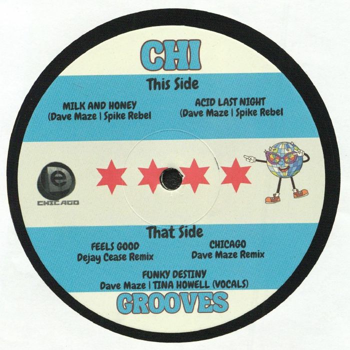 MAZE, Dave/SPIKE REBEL - Chi Grooves EP vinyl sleeve