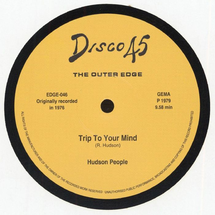 HUDSON - Trip To Your Mind vinyl sleeve
