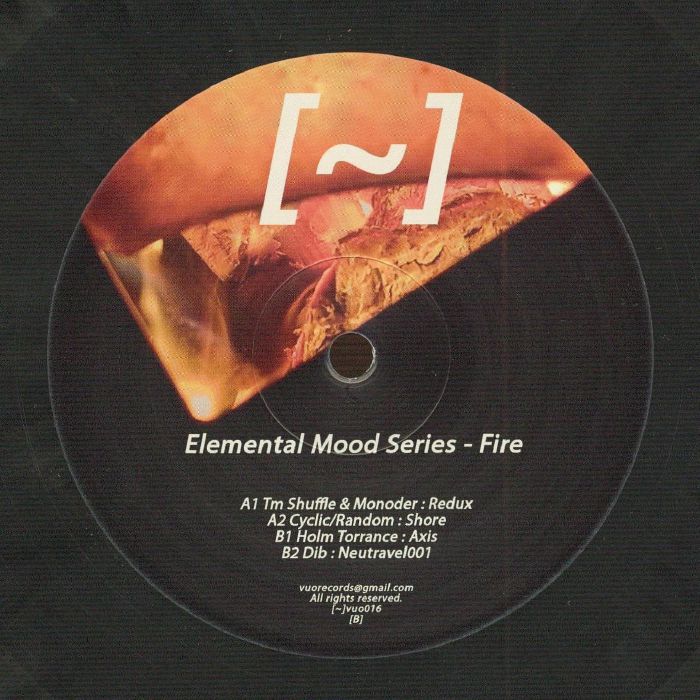 TM SHUFFLE/MONODER/CYCLIC RANDOM/HOLM TORRANCE/DIB - Elemental Mood Series Fire vinyl sleeve