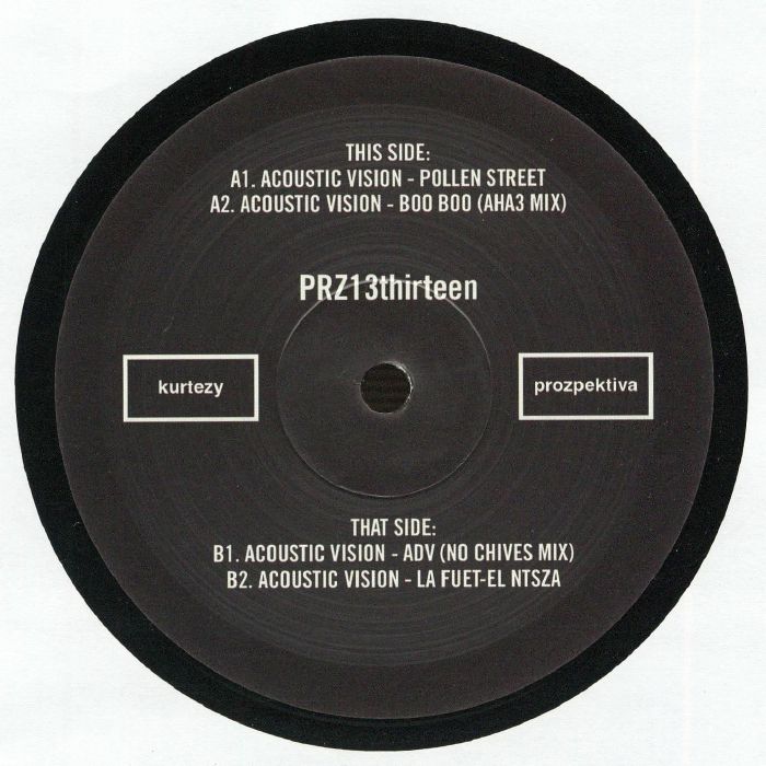 ACOUSTIC VISION - PRZ13thirteen vinyl sleeve