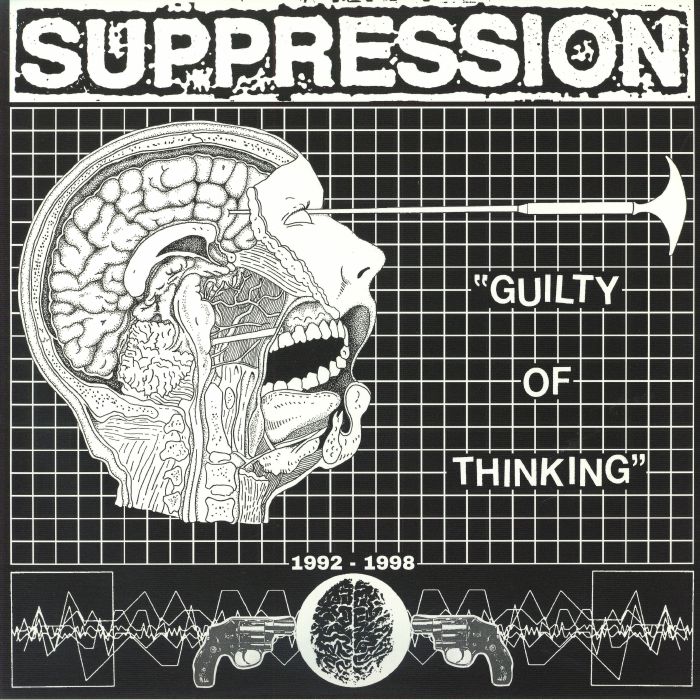 SUPPRESSION - Guilty Of Thinking 1992-1998 vinyl sleeve