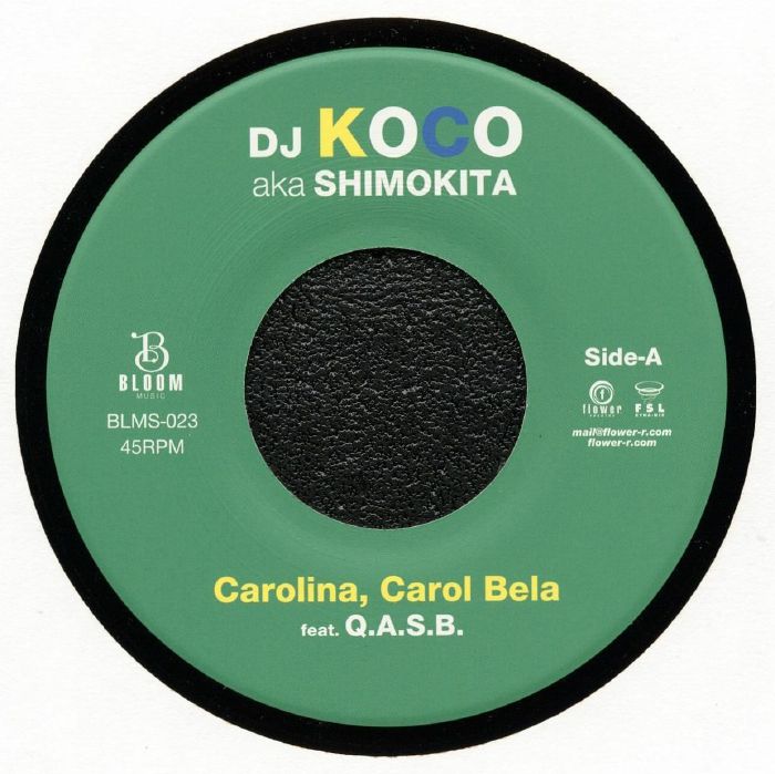 DJ KOCO aka SHIMOKITA feat QASB - Carolina Carol Bela vinyl sleeve