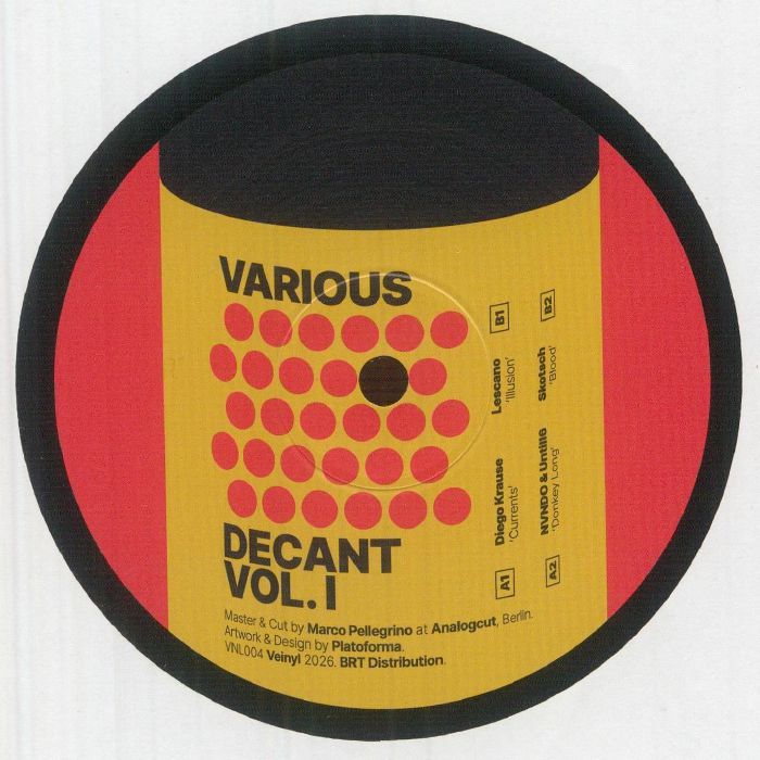 KRAUSE, DIEGO/LESCANO/NVNDO/UNTILL6/SKOTSCH - Descant Vol 1 vinyl sleeve