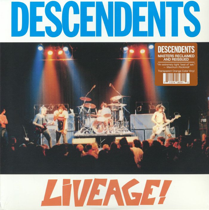 DESCENDENTS - Liveage! vinyl sleeve