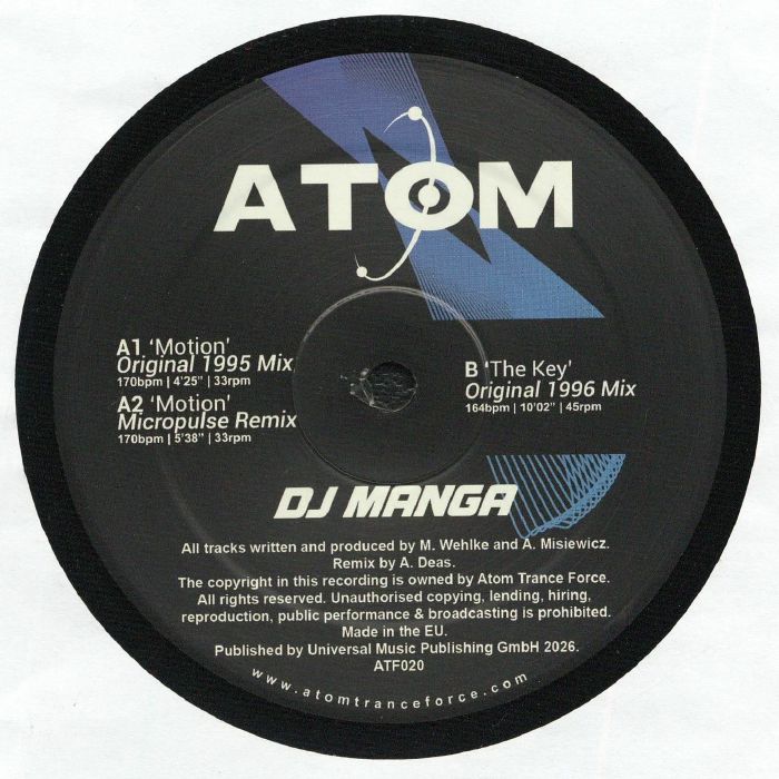 DJ MANGA - Motion vinyl sleeve