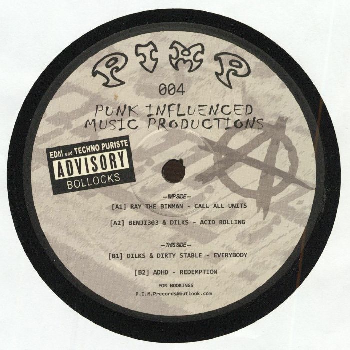 RAY THE BINMAN/BENJI303/DILKS/DIRTY STABLE/ADHD - Call All Units vinyl sleeve