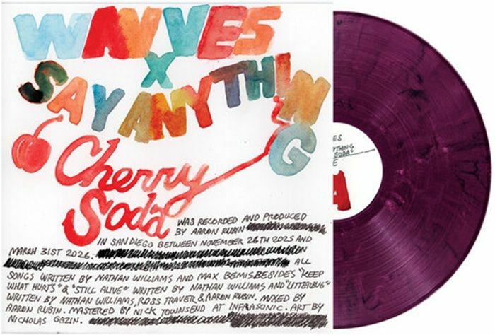 WAVVES/SAY ANYTHING - Cherry Soda vinyl sleeve