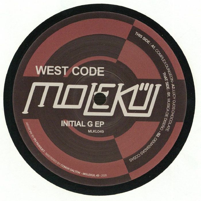 WEST CODE/MILENA - Initial G EP vinyl sleeve