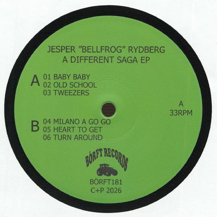 RYDBERG, Jesper Bellfrog - A Different Saga EP vinyl sleeve