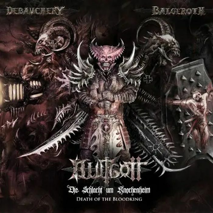 DEBAUCHERY/BLUTGOTT - Schlacht Um Knochenheim 1: Death Of The Bloodking vinyl sleeve