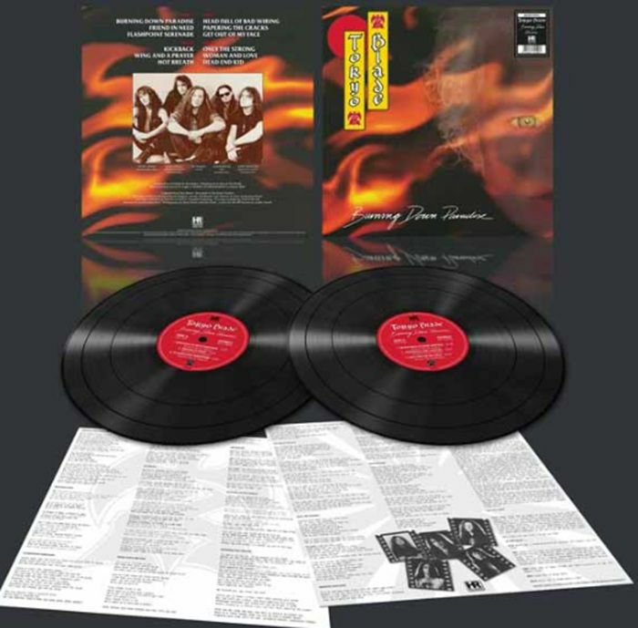 TOKYO BLADE - Burning Down Paradise vinyl sleeve