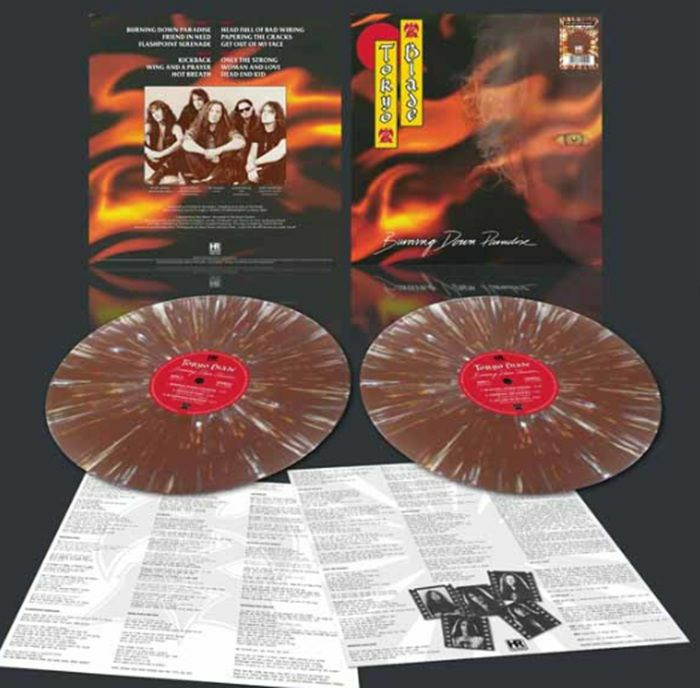 TOKYO BLADE - Burning Down Paradise vinyl sleeve