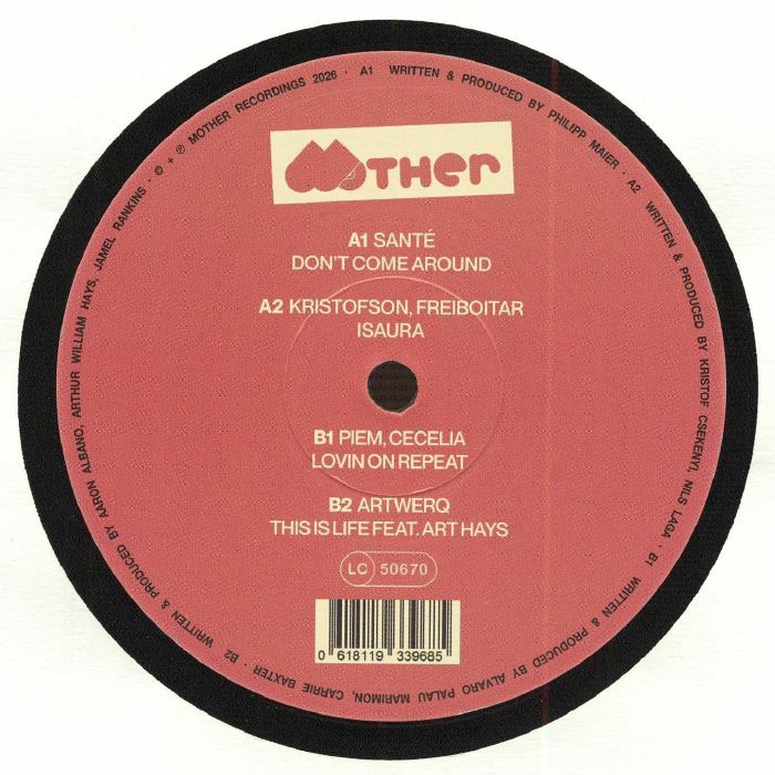 SANTE/KRISTOFSON/FREIBOITAR/PIEM/CECELIA/ARTWERQ - MOTHERV 004 vinyl sleeve