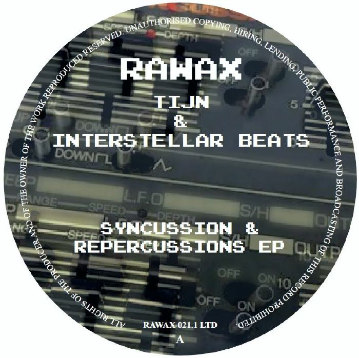 TIJN/INTERSTELLAR BEATS - Syncussion & Repercussions EP vinyl sleeve