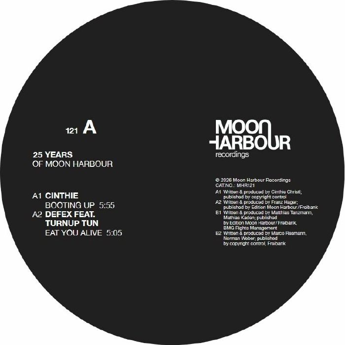 CINTHIE/DEFEX/MATTHIAS TANZMANN/MATHIAS KADEN/LUNA CITY EXPRESS - 25 Years Of Moon Harbour: Part 1 vinyl sleeve