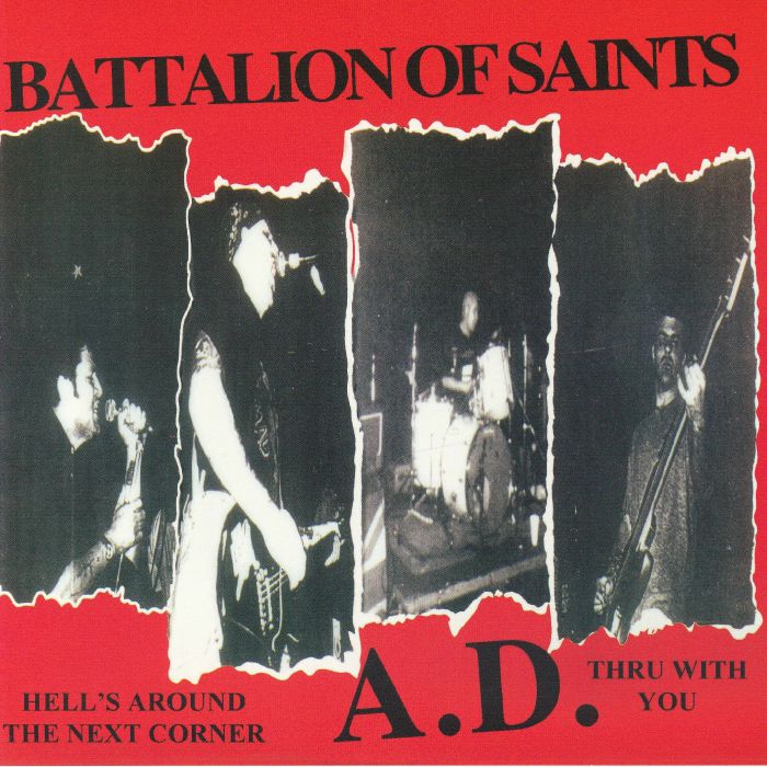 BATTALION OF SAINTS AD - Hell's Around The Next Corner vinyl sleeve