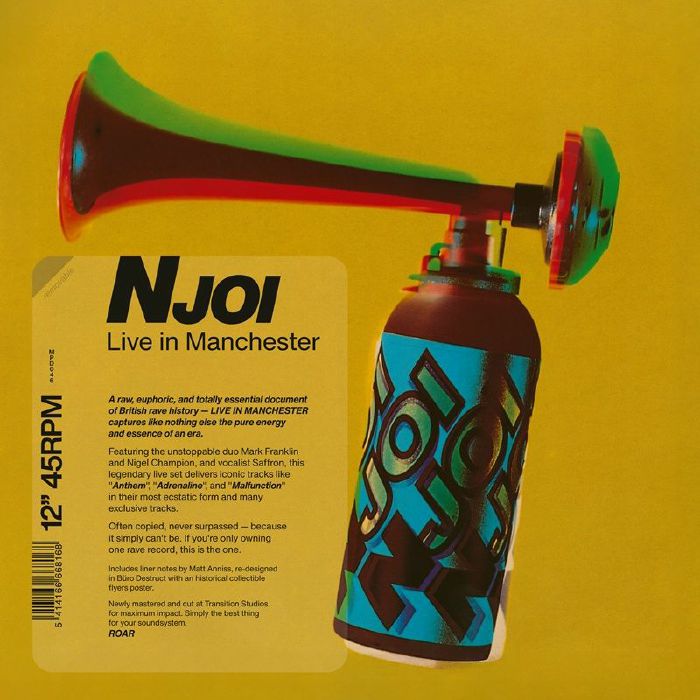 N JOI - Live In Manchester vinyl sleeve