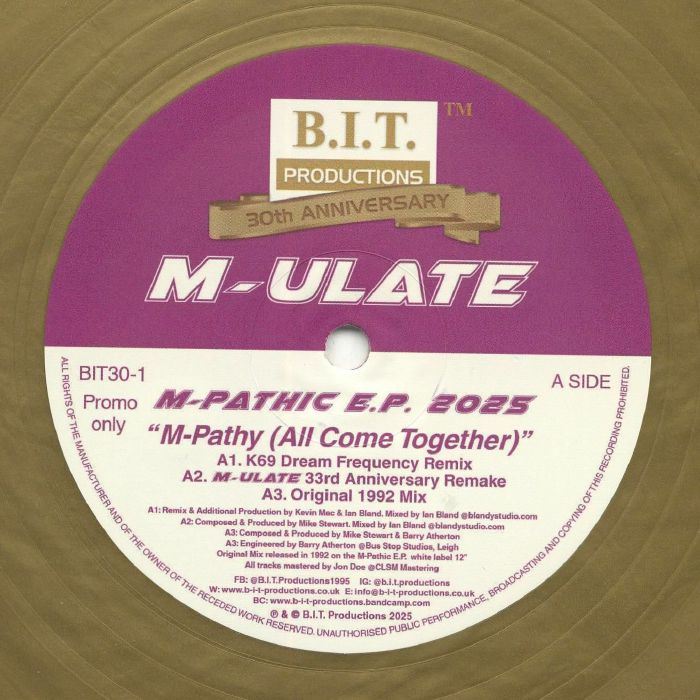 M ULATE - M Pathic EP vinyl sleeve