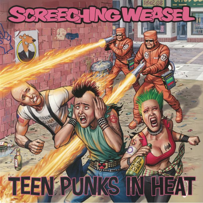SCREECHING WEASEL - Teen Punks In Heat (remastered) vinyl sleeve