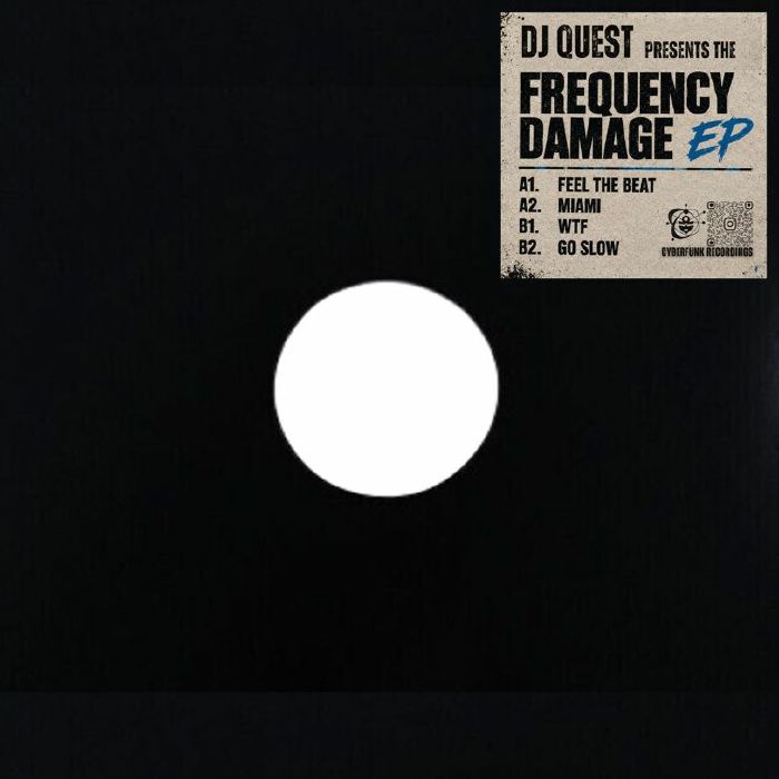 DJ QUEST - Frequency Damage EP vinyl sleeve