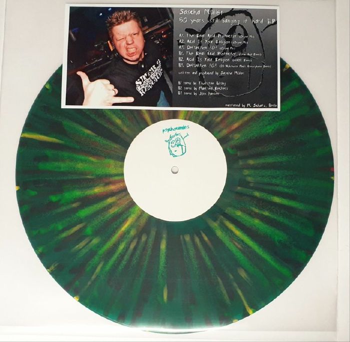 MULLER, Sascha - 50 Years Still Banging It Hard EP vinyl sleeve