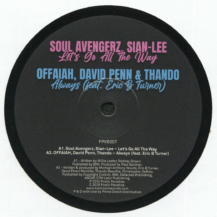 SOUL AVENGERZ/SIAN LEE/OFFAIAH/DAVID PENN/THANDO/TENACIOUS/JAY VEGAS/OLAV BASOSKI, Fool's Paradise Sampler Vol 7