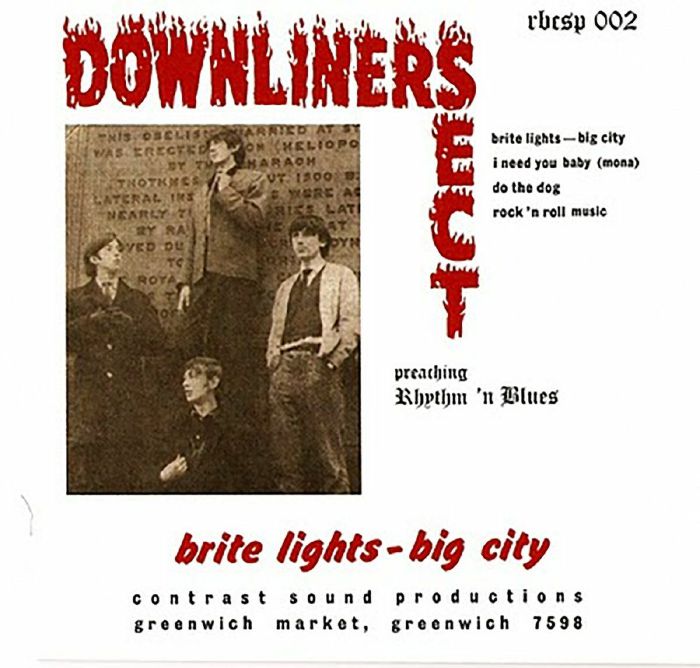 DOWNLINERS SECT - Brite Lights Big City vinyl sleeve