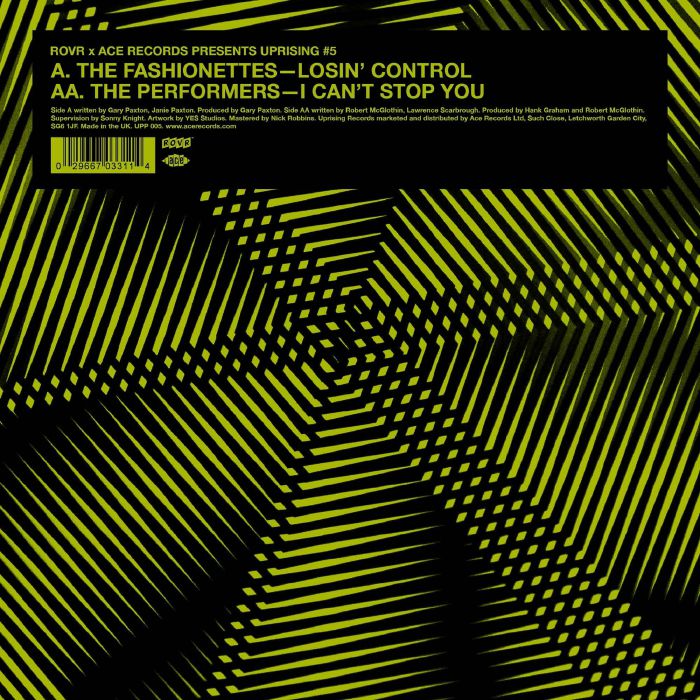 FASHIONETTES, The/THE PERFORMERS - Losin Control vinyl sleeve