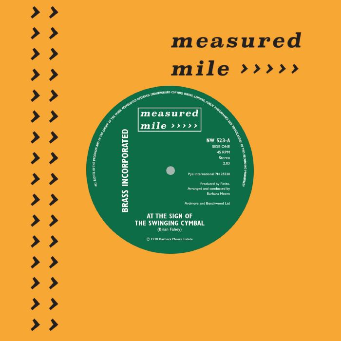 BRASS INCORPORATED - At The Sign Of The Swinging Cymbal vinyl sleeve