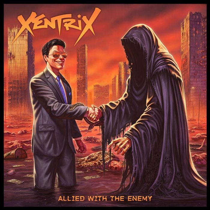 XENTRIX - Allied With The Enemy vinyl sleeve