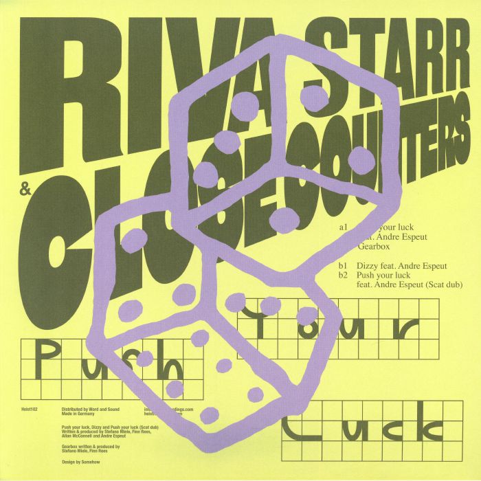 RIVA STARR/CLOSE COUNTERS - Push Your Luck EP vinyl sleeve