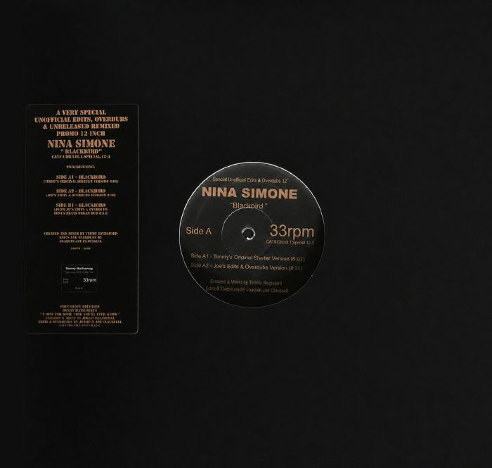 SIMONE, Nina - Blackbird (Joe Claussell & Timmy Regisford mix) vinyl sleeve