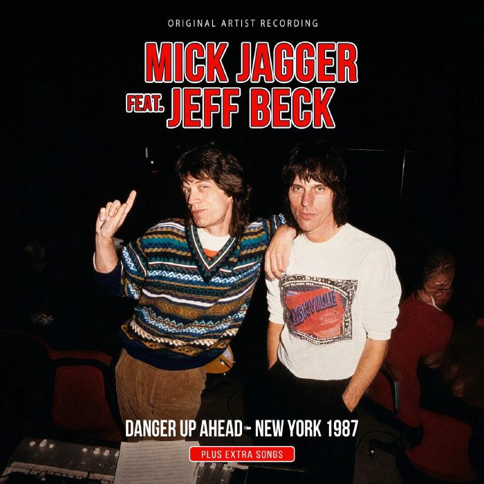 JAGGER, Mick feat JEFF BECK - Danger Up Ahead: New York 1987 vinyl sleeve