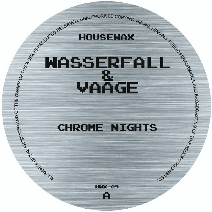 WASSERFALL/VAAGE - Crome Nights vinyl sleeve