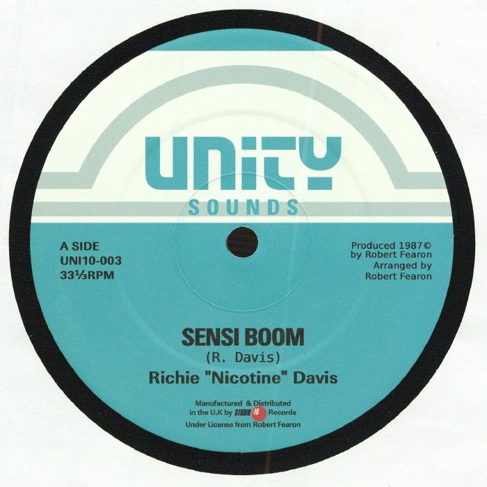 DAVIS, Richie NICOTINE - Sensi Boom vinyl sleeve