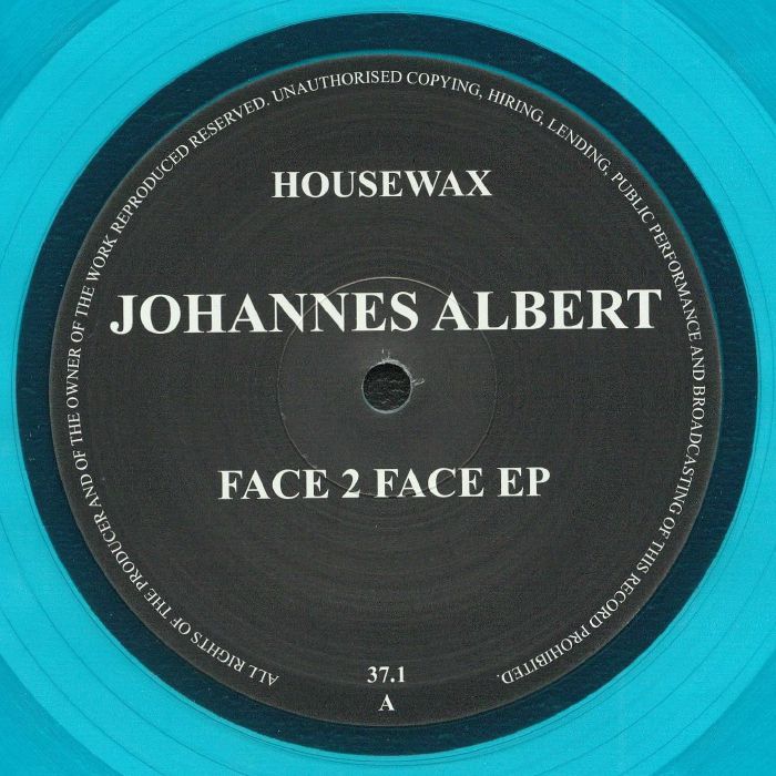 ALBERT, Johannes - Face 2 Face EP vinyl sleeve