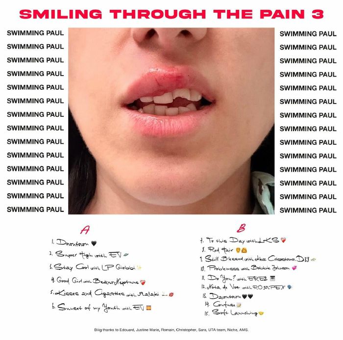 SWIMMING PAUL - Smiling Through The Pain 3 vinyl sleeve