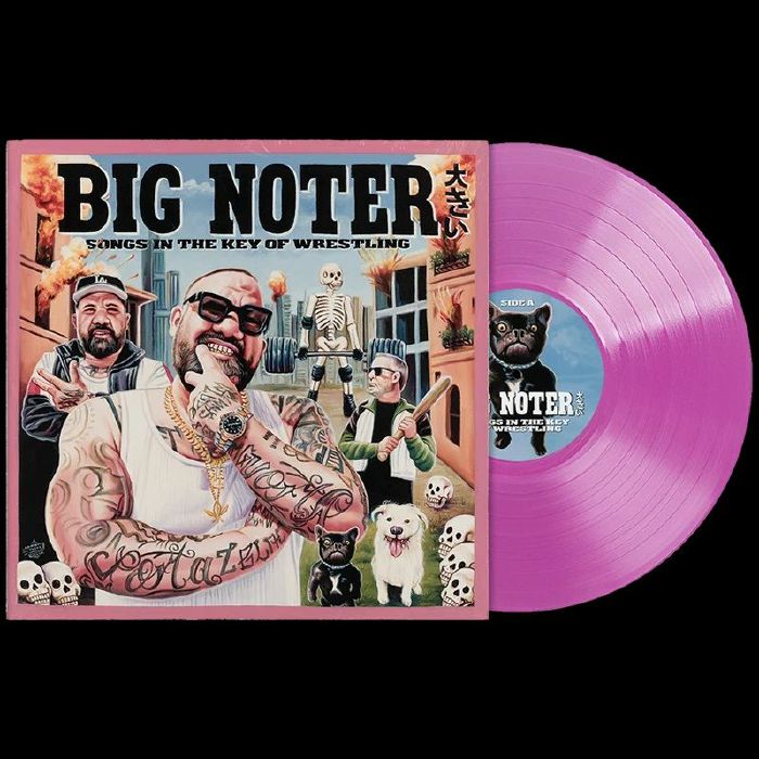 BIG NOTER - Songs In The Key Of Wrestling vinyl sleeve