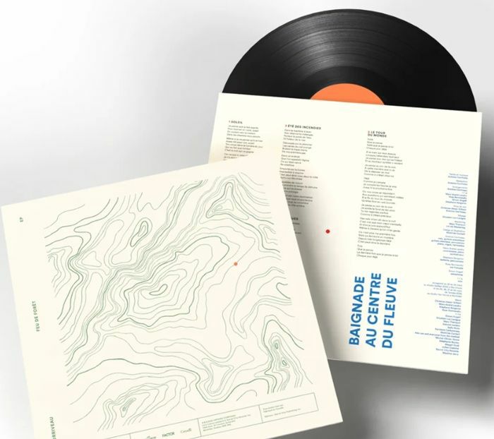 CORRIVEAU, Antoine - Baignade Au Centre Du Fleuve EP vinyl sleeve