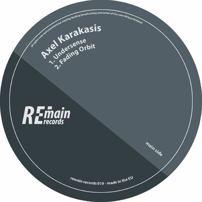 KARAKASIS, Axel - Undersense EP vinyl sleeve