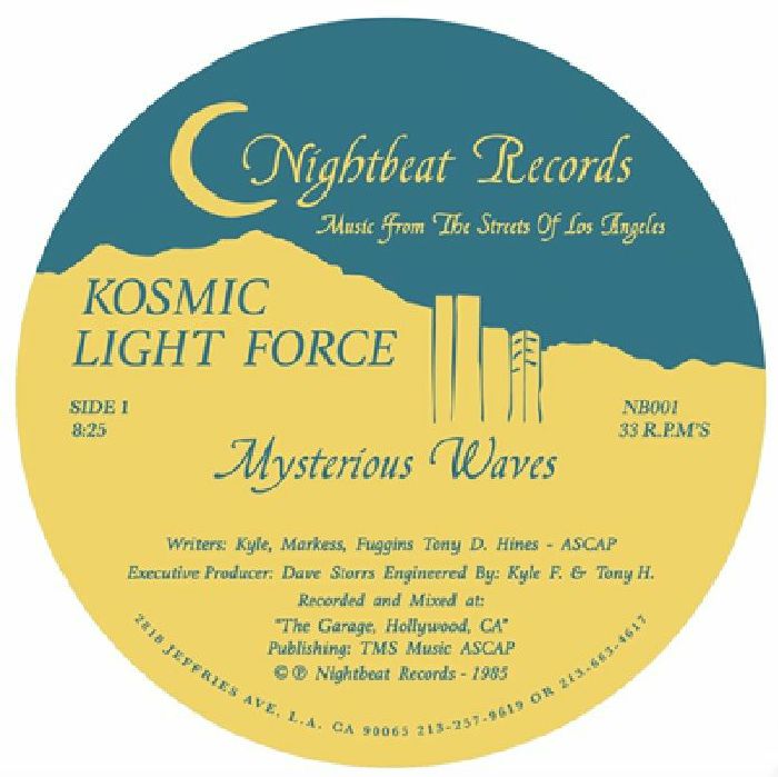 KOSMIC NIGHT FORCE - Mysterious Waves (1985) vinyl sleeve
