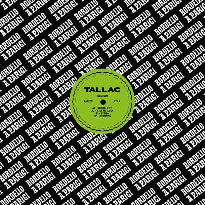 TALLAC - Tessitura EP vinyl sleeve