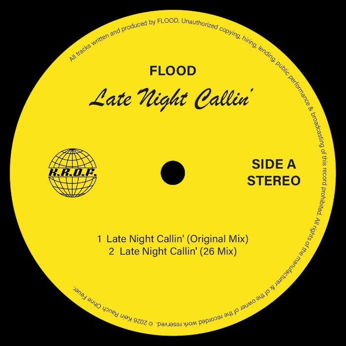 FLOOD - Late Night Callin' vinyl sleeve