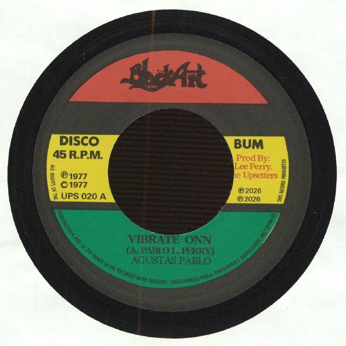 PABLO, Augustus - Vibrate Onn vinyl sleeve